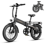 Jasion EB6 Foldable Electric Bike for Adults, 1200W Peak Motor 25 MPH EBike