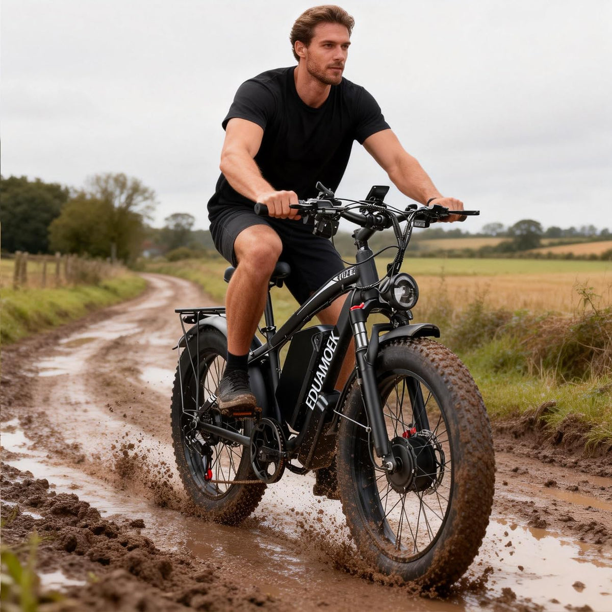 9000W-Peak-Dual-Motor-Ebike, 58V Max-output 34Ah Adults Electric Bike 48MPH