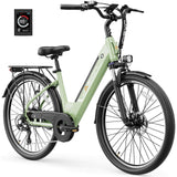 Jasion Roamer/ST Electric Bike for Adults, 26'' Commuter Ebike 1200W 528WH Removable Battery