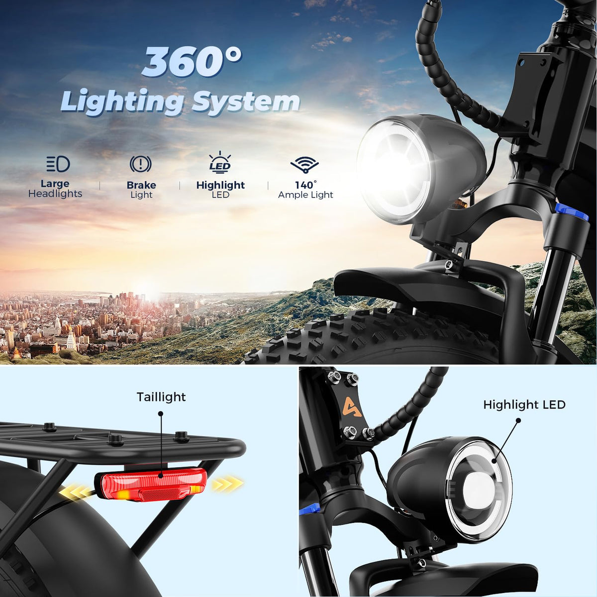 Aipas M1 Max Electric Bike for Adults, 26