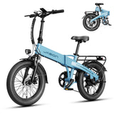 Jasion EB6 Foldable Electric Bike for Adults, 1200W Peak Motor 25 MPH EBike