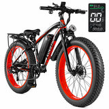 EOEOTWO Electric Bike for Adults, 1500W Peak E-Bikes, 26" Fat Tire Ebikes
