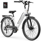 Jasion Roamer/ST Electric Bike for Adults, 26'' Commuter Ebike 1200W 528WH Removable Battery