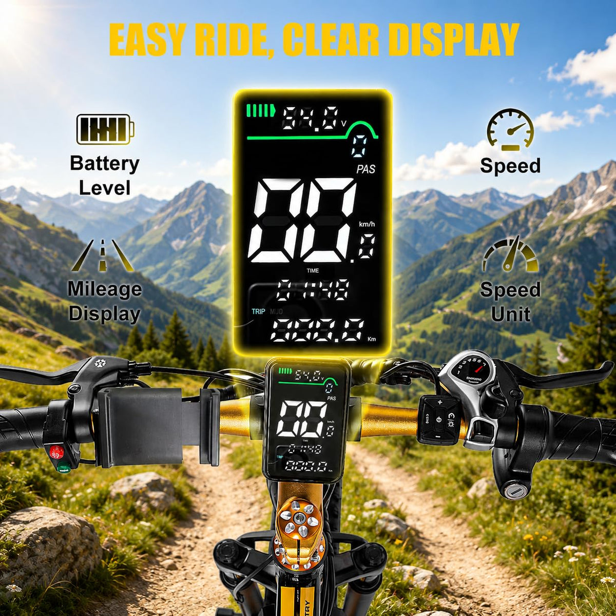 EOEOTWO Electric Bike for Adults, 26