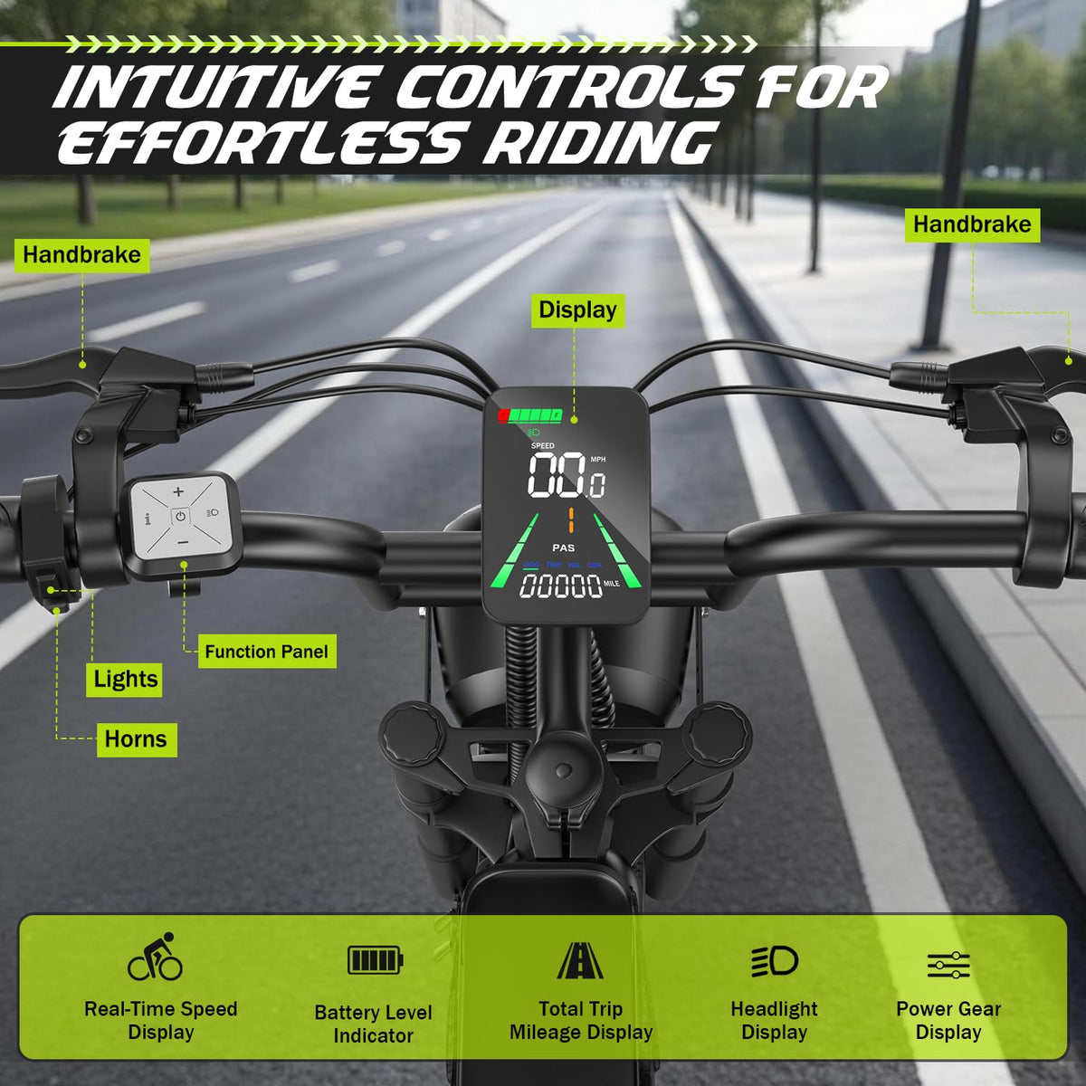ASKGO Electric Bike for Adults Teens, 2500W Peak, 28/36 Mph & 65 Miles, 16/20