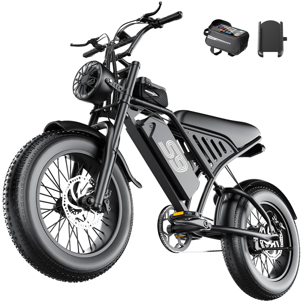 ASKGO Electric Bike for Adults Teens, 2500W Peak, 28/36 Mph & 65 Miles, 16/20