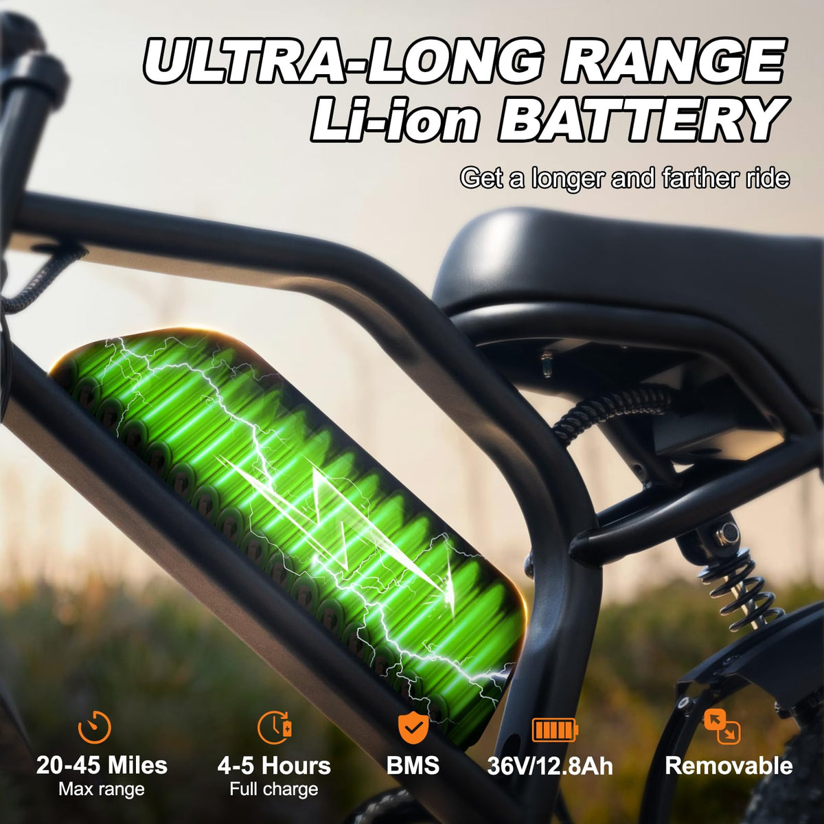 Electric Bike for Adults, A13 1000W Peak 16'' E-Bike, 20MPH Speed &45 Miles