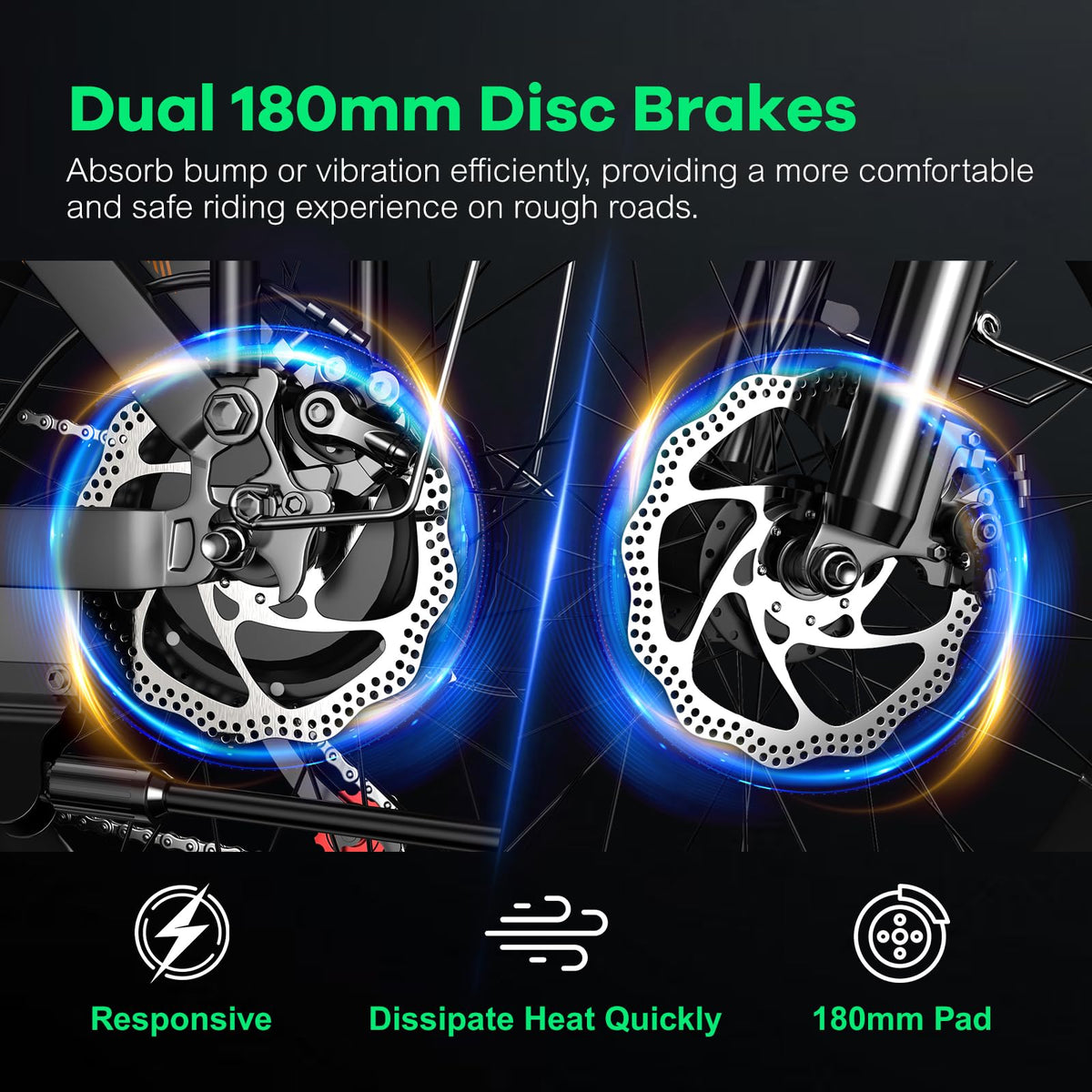 EUYBIKE Foldable Electric Bike for Adults, 48V 20Ah Removable Battery up to 80Miles, 20