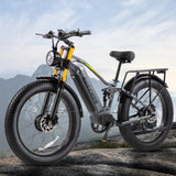 BIGUODIR 3000W Peak AWD Dual Motor Electric Bike for Adults Foldable