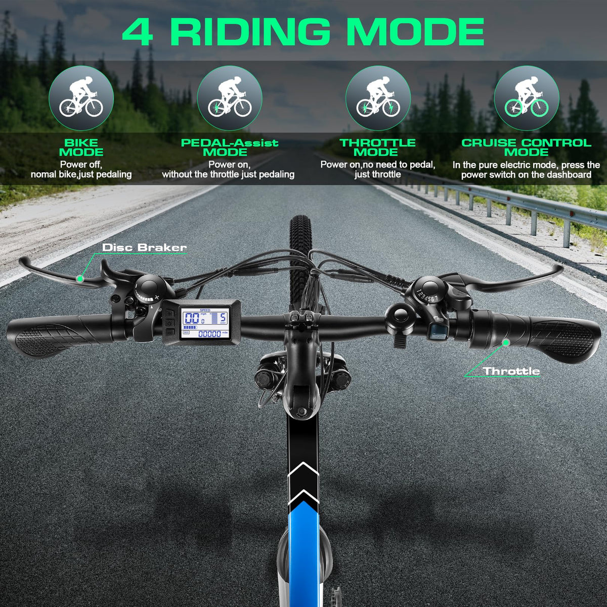 Vivi Electric Bike for Adults, Peak 750W Ebike 26
