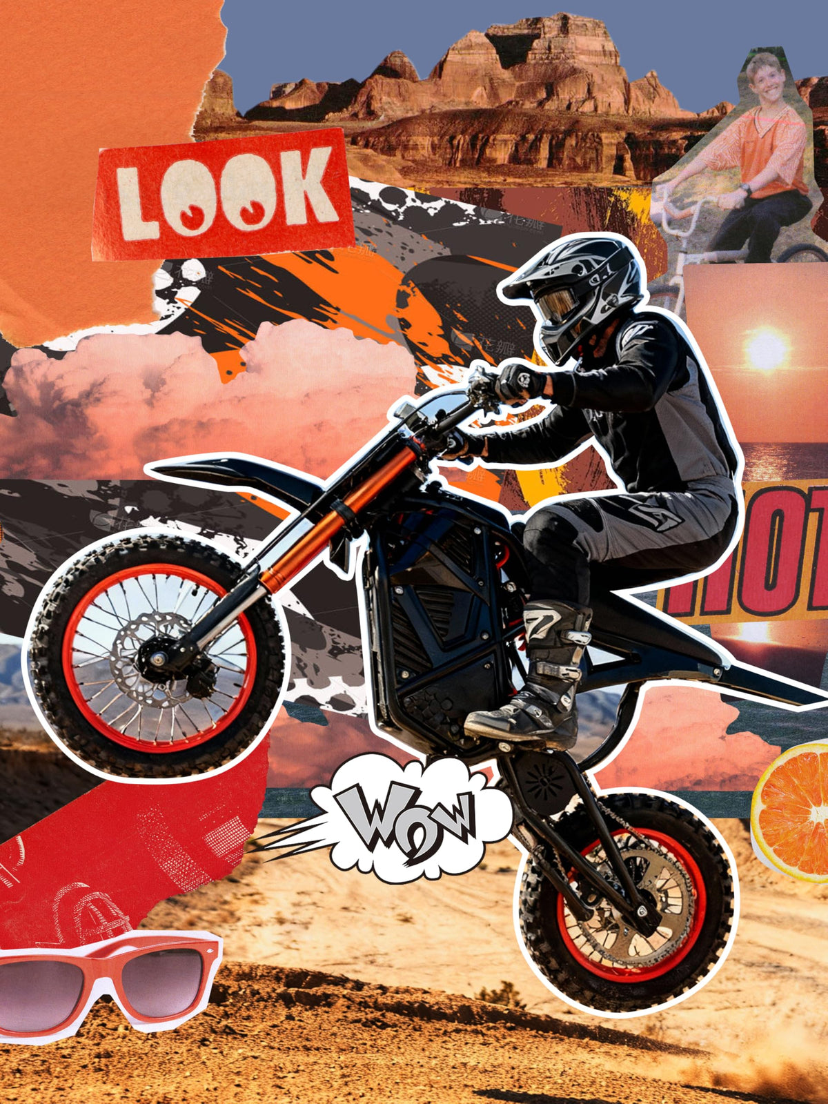 ESKUTE Electric Dirt Bike for Teens Adults, Mid-Drive Motor 3500W Peak, Electric Motorcycle 48V23Ah Battery