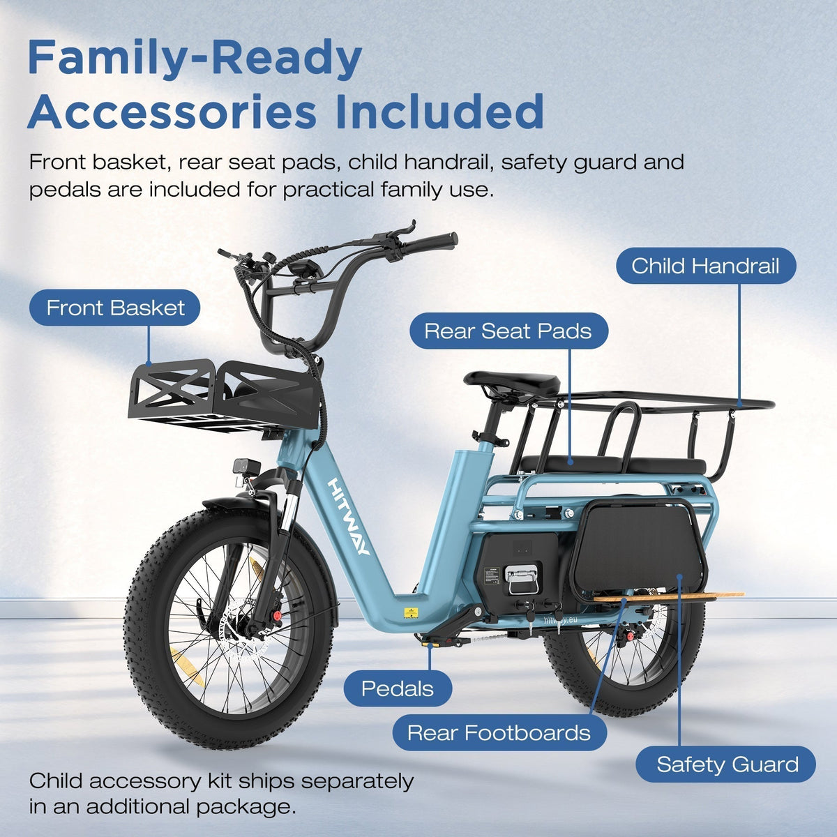 BK-T2 Longtail Electric Cargo Bike